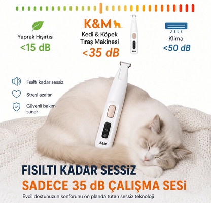 K&M Profesyonel Kedi & Köpek Tıraş Makinesi