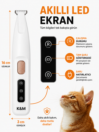 K&M Profesyonel Kedi & Köpek Tıraş Makinesi
